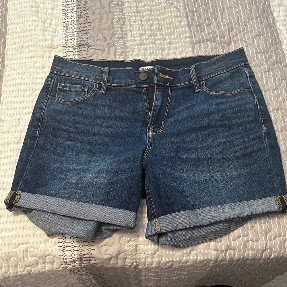 Old Navy Dark Blue Jean Shorts